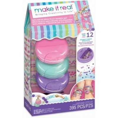 MAKE IT REAL Macaron box na výrobu náramků dětský kreativní set 131718 – Zboží Mobilmania