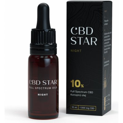 CBD Star Konopný CBD olej NIGHT 10% 10 ml – Zboží Mobilmania