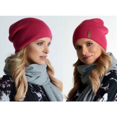 Fashionweek elegantní dámská teplá čepice beanie ZIZI-V1 fuchsie – Zboží Mobilmania