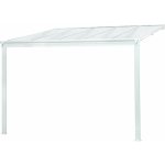 Lanit Plast hliníková pergola WALL 33 bílá + čirý PC – Sleviste.cz