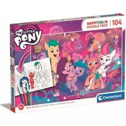 CLEMENTONI Oboustranné My Little Pony 104 dílků