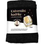Úklid pro klid Univerzální hadříky z mikrovlákna Černá 3 ks – Zboží Dáma