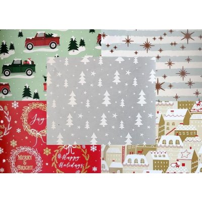 Nekupto balící papír Vánoční 0.7x10m mix – Zboží Živě