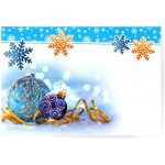 Aria Vánoční obálky 177 x 120 mm - Modré ozdoby OB101 – Zboží Dáma