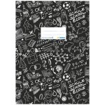 Obal na sešit Schooldoo A4 černý – Zboží Dáma