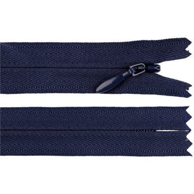Spirálový zip skrytý YKK No 4 délka 50 cm Varianta: 919 modrá tmavá, Balení: 1 ks – Hledejceny.cz