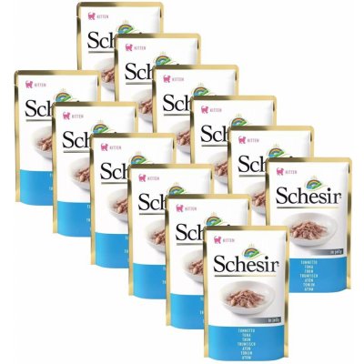 Schesir Kitten tuňák 12 x 85 g – Zboží Mobilmania