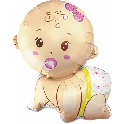 Fóliový balónek Bobas Girl 77x65 cm – Hledejceny.cz