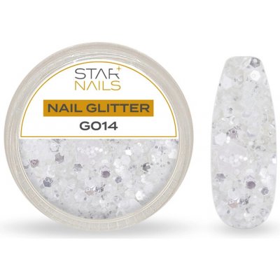 Starnails Nail Art zdobení glitter G014 – Hledejceny.cz
