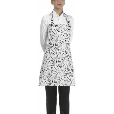 Egochef zástěra ke krku s kapsou dámská gastro nářadí E-6000101A – Hledejceny.cz