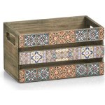 ZELLER Dekorativní dřevěná krabice MOSAIC 24 x 14 x 13,5 cm – Zboží Dáma