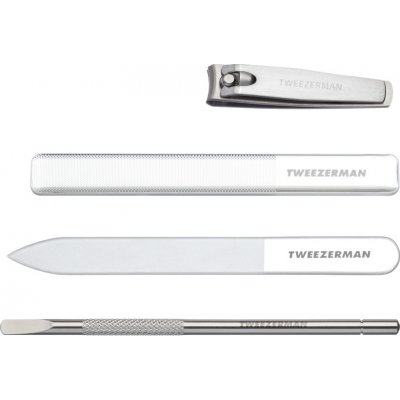 Tweezerman Glass Manicure Set, sada na manikúru se skleněnými pilníky