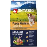 Ontario Puppy Medium Lamb & Rice 6,5 kg – Sleviste.cz