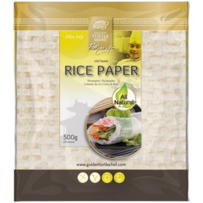 Golden Turtle Chef Rýžový papír GTC čtvercový 19cm 0,5 kg – Hledejceny.cz