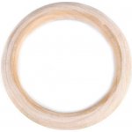 Prima-obchod Dřevěný kruh / macrame, ucha na tašky vnější Ø11,2 cm, barva přírodní sv. – Sleviste.cz