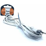 Solight flexo šňůra, 2x 0,75mm2, bílá, plochá, 3m PF12 – Zboží Živě