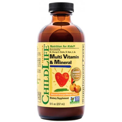 ChildLife Essentials Multi Vitamin & Mineral multivitamin s minerály pomeranč a mango 237 ml – Hledejceny.cz