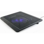 Gembird NBS-1F15-04 chladící podložka pod notebook 15 černá / 1x LED ventilátor (NBS-1F15-04) – Zboží Mobilmania