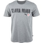 Puma Slavia Prague Graphic Tee DBLU pánské triko šedá – Zboží Dáma