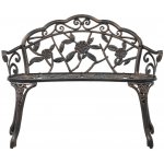 VidaXL Bistro lavice 100 cm bronzová litý hliník – Zboží Dáma