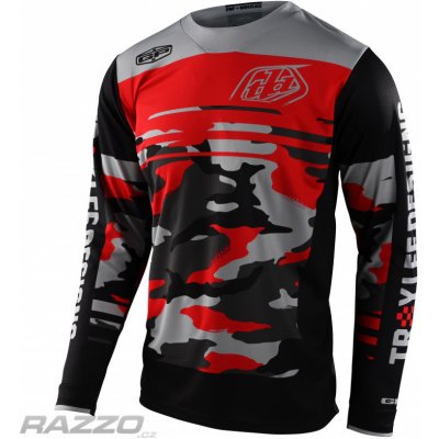 Troy Lee Designs GP Jersey Formula Camo Black Rocket Red 2022 – Sleviste.cz