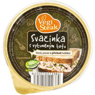 VETO ECO Vegi steak svačinka s vytuněným tofu 120 g – Zboží Mobilmania