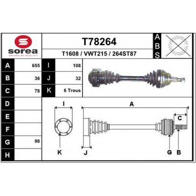 SEEAC poloosa PPL Octavia 1.9 4x4 00- SEEAC VWT215