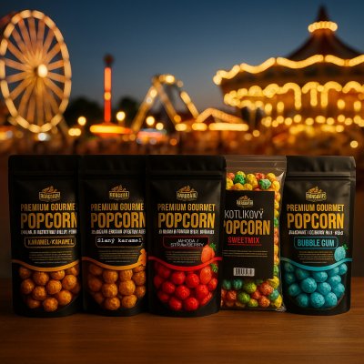 SnackAir Popcorn sladký párty mix balík 5 ks – Zboží Dáma