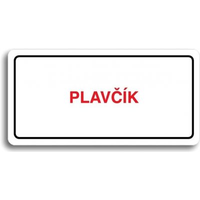 Accept Piktogram "PLAVČÍK" (160 × 80 mm) (bílá tabulka - barevný tisk) – Zbozi.Blesk.cz