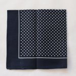 Etex Dětský bavlněný šátek modrý s bílými puntíky – Zboží Dáma