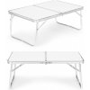 Zahradní stůl MODERNHOME HTA40B WHITE Turistický malý skládací stolek 60 x 40 cm bílý