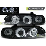 Tuning-Tec Přední čirá světla BMW 5 E39 (1995 - 2003) - černé - Angel Eyes – Hledejceny.cz