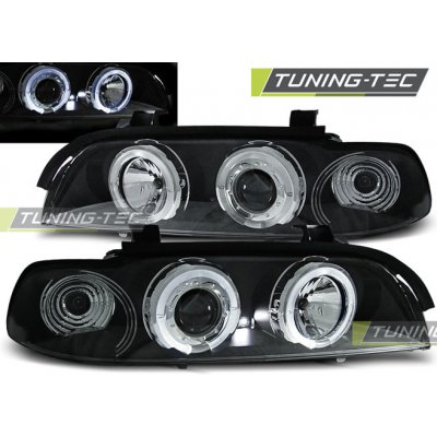 Tuning-Tec Přední čirá světla BMW 5 E39 (1995 - 2003) - černé - Angel Eyes – Hledejceny.cz