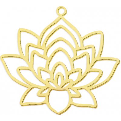 Přívěsek nerezový leknín zlatý – Hledejceny.cz