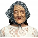 Latexová maska na obličej čarodějnice se šátkem – Zboží Dáma