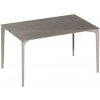 Jídelní stůl Fast Jídelní stůl Allsize, obdélníkový 131 x 81 x 74 cm, rám hliník, deska keramika kat. R1