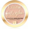 Rozjasňovač Eveline Cosmetics Feel The Glow rozjasňovač 02 Beach Glow 4 2 g