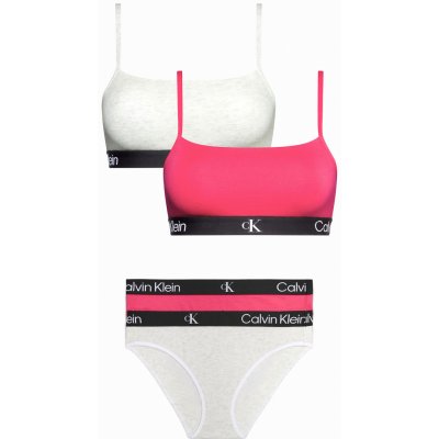 Calvin Klein Dámská sportovní podprsenka 2Pack a Kalhotky 2Pack – Zboží Mobilmania