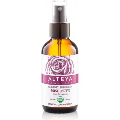 Alteya Organics Růžová voda bio v skle 120 ml