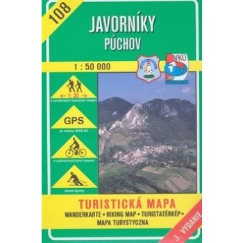 Javorníky Púchov 1 : 50 000 Turistická mapa