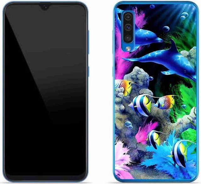 Pouzdro mmCase Gelové Samsung Galaxy A50 - mořský svět