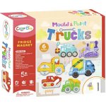 Color Day Magnetky na lednici TRUCKS kreativní sada 6 ks + barvy – Hledejceny.cz