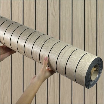 Impol Trade Samolepící lamely TPW3971702 280 x 60 cm světle hnědé 1ks – Sleviste.cz