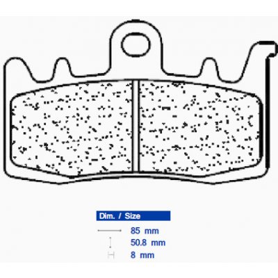 Přední brzdové destičky CL-Brakes BMW R 1200 GS 2013-2015 směs XBK5 – Zboží Mobilmania
