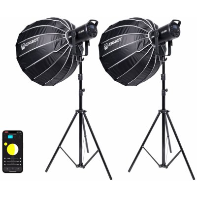 Redhead set dvou světel a příslušenství Bi-Color LX-22B 230W GL120RGB 2 světla 2 stativy 2 softboxy 90 cm – Zboží Živě
