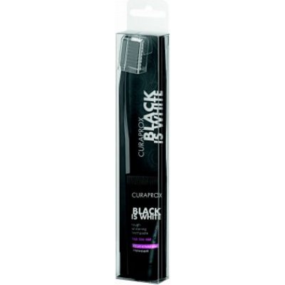 Curaprox Black is White Light Zubní kartáček + Černá zubní pasta 8 ml