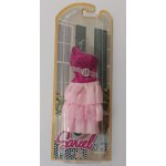 Teddies Oblečky/Šaty pro panenky vel. 20-30cm růžový proužek – Zboží Dáma