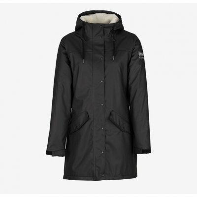 HORZE Nepromokavá Bunda do deště Billie s fleecem Černá – Zboží Dáma