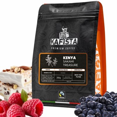 Kafista Výběrová káva Kenya Sakami Treasure 100% Arabica Káva Pražená v Itálii ideální pro filtr 2 x 250 g – Zboží Mobilmania