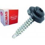 Samořezný střešní farmářský šroub KLIMAS 4,8 x 35 TX RAL 7024 Grafitově šedý s podložkou EPDM (250 ks/bal) – Zboží Mobilmania